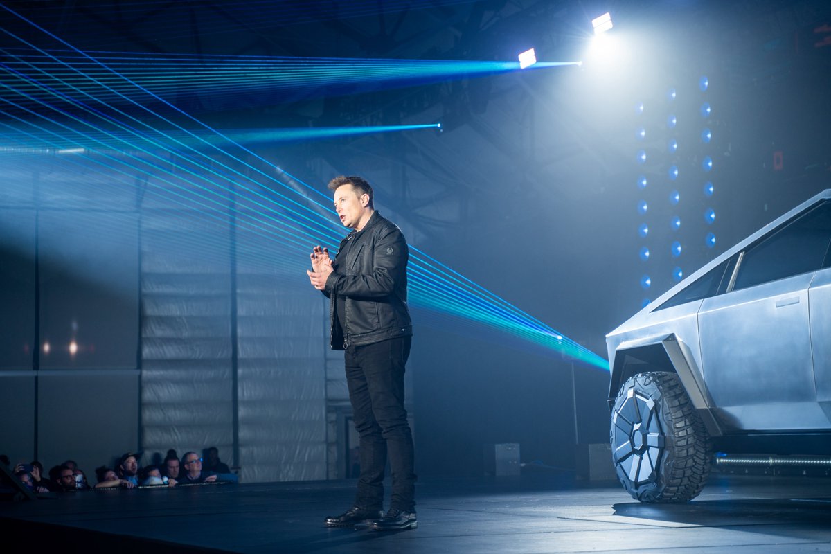 FromWhereICHG's tweet image. In 2019, I attended the Cybertruck launch event and made two decisions that night:
1. Purchase a Cybertruck.
2. Do something extraordinary with it.
Despite the skeptics and noise, I stayed committed to my plan.