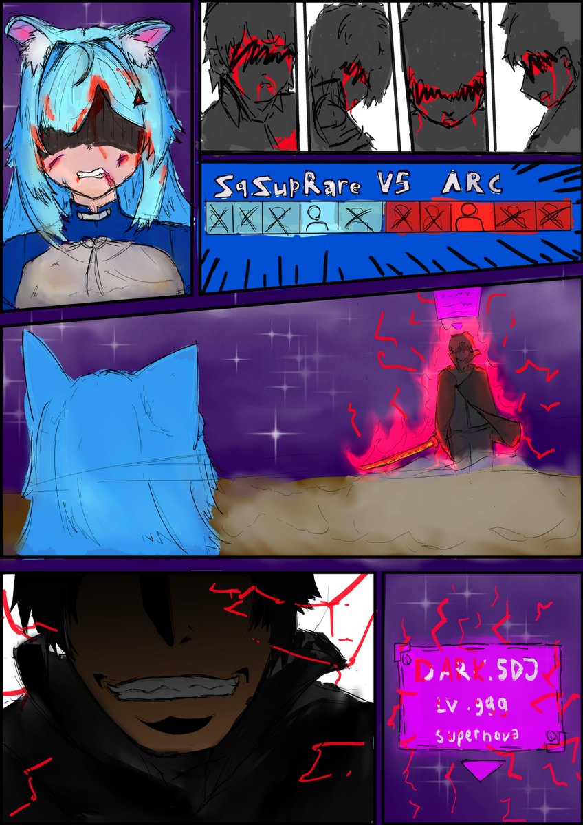ShokiHyoka's tweet photo. Final Chapter-Union War : SSR vs ARC
blue fox : @exalterch 

#fanart #OneshotFanArt  #Strinova #mangaart #comic https://t.co/V41dQMsgc4