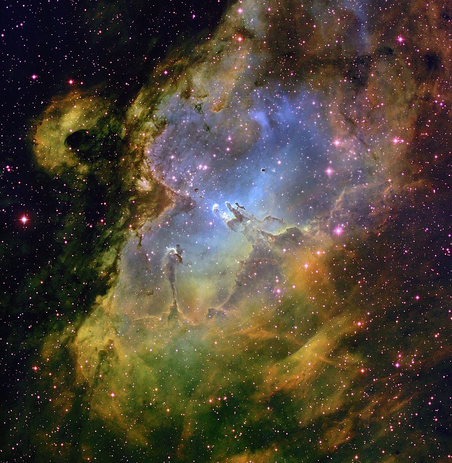 maiz_julio's tweet photo. M16 Eagle Nebula in Serpens constellation by T A Rector. https://t.co/eUKx0QttLS