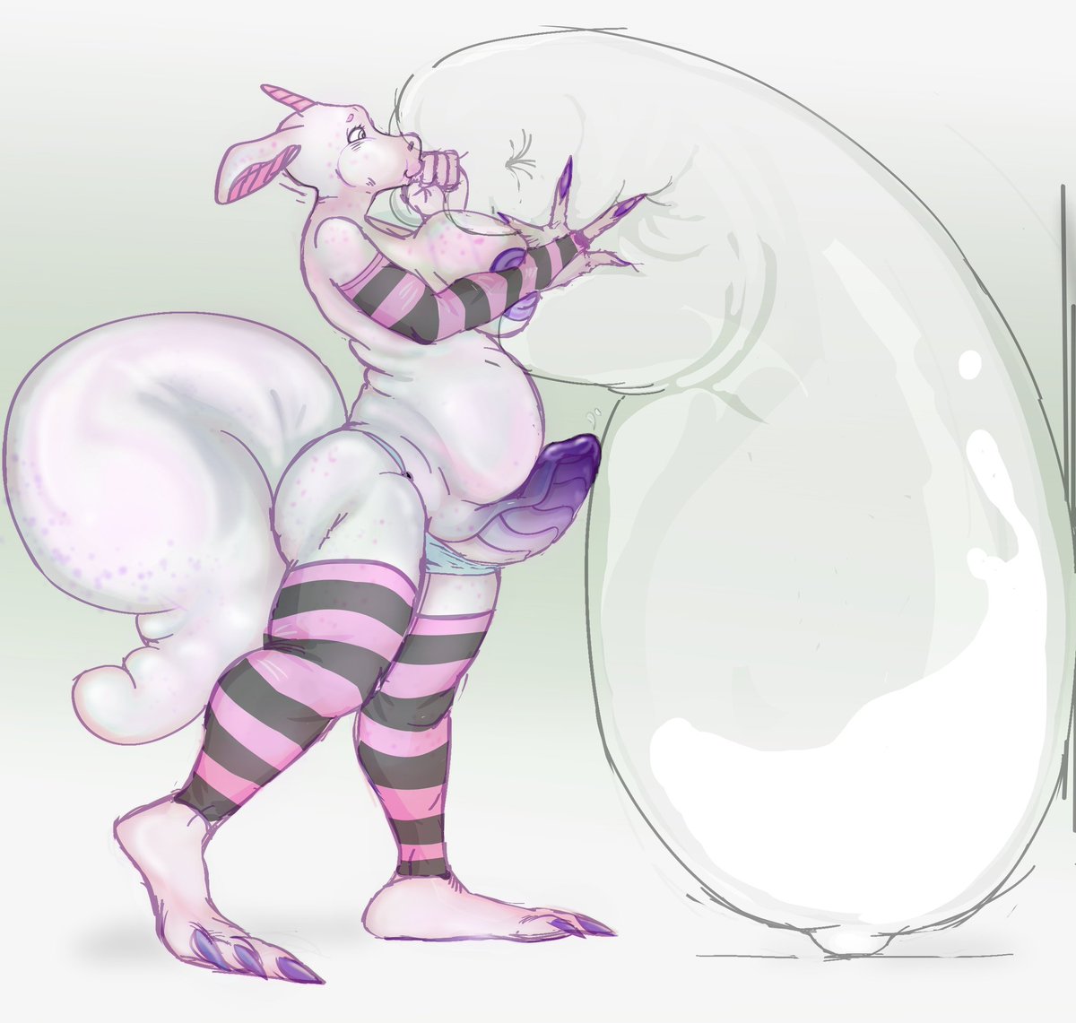 Draw kinky #dibujos #drawing #Furry #furryartist  #Looner #Balloon #globo #Futa