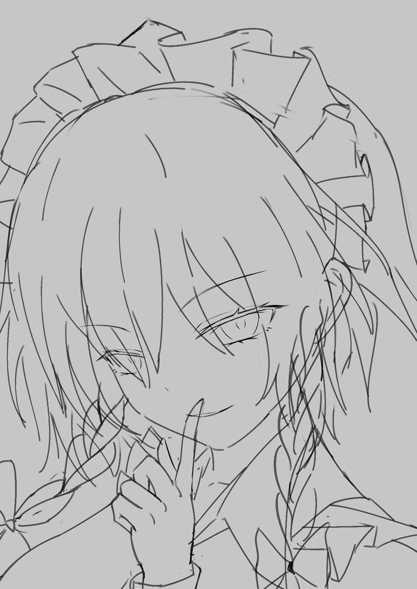 makky_e_sub's tweet photo. たまには咲夜さん描いてみる※らふ
#十六夜咲夜 https://t.co/CIJKgdgyhq