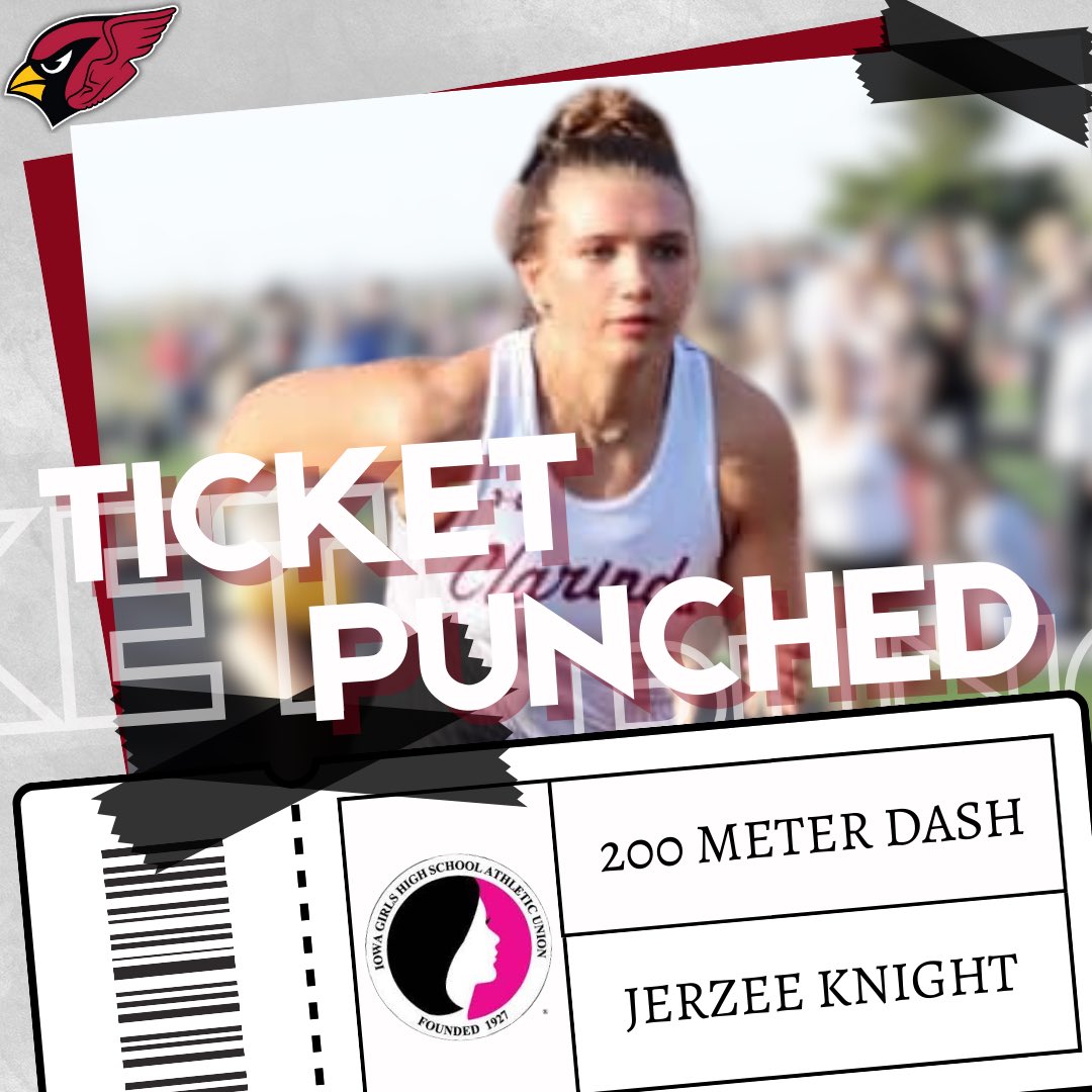 3/3 and not done yet! Jerzee Knight is State Bound as she sprints her way to a District Champ in the 200! #BirdGang