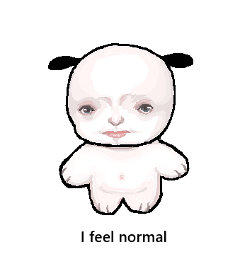 veryluckyclover's tweet photo. I feel normal https://t.co/uN0q2CdT1N