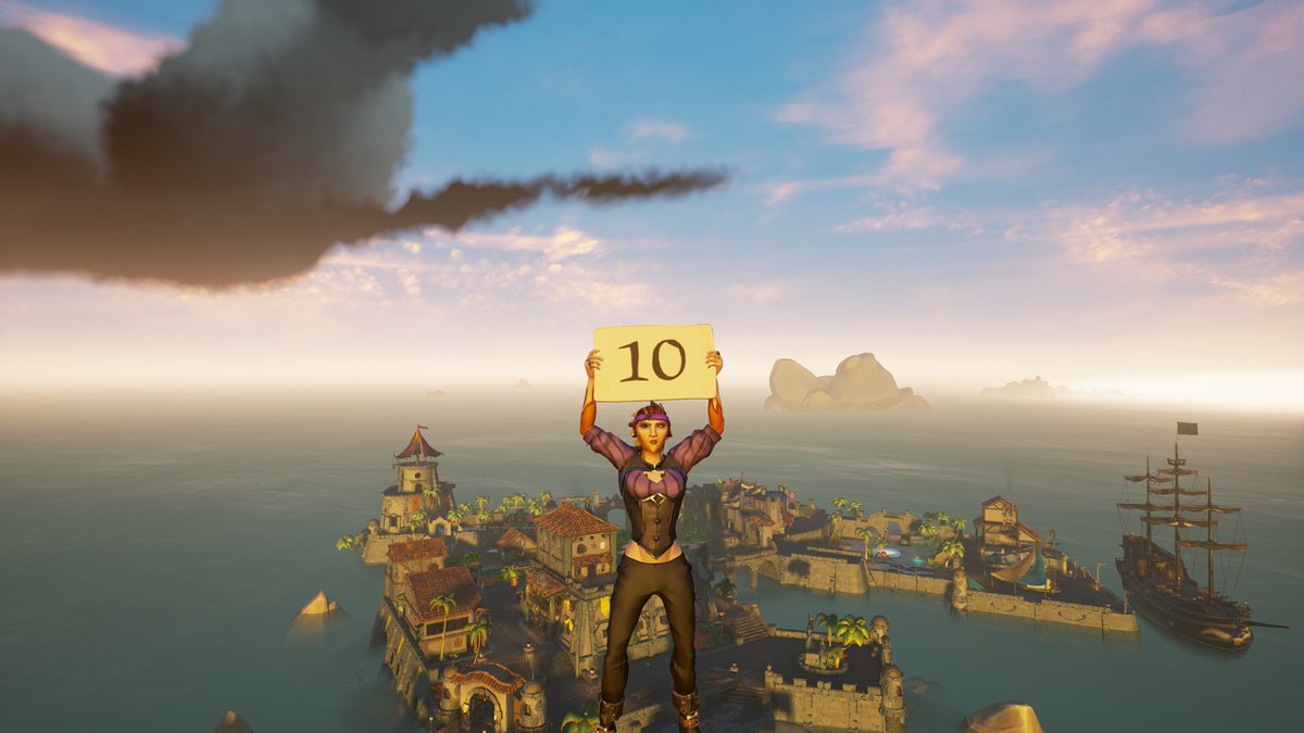 It took me a looooong time to use the harpoon to get on the highest point at Port Merrick. Finally made it happen since the poons debut on the #SeaOfThieves <a href="/SeaOfThieves/">Sea of Thieves</a>