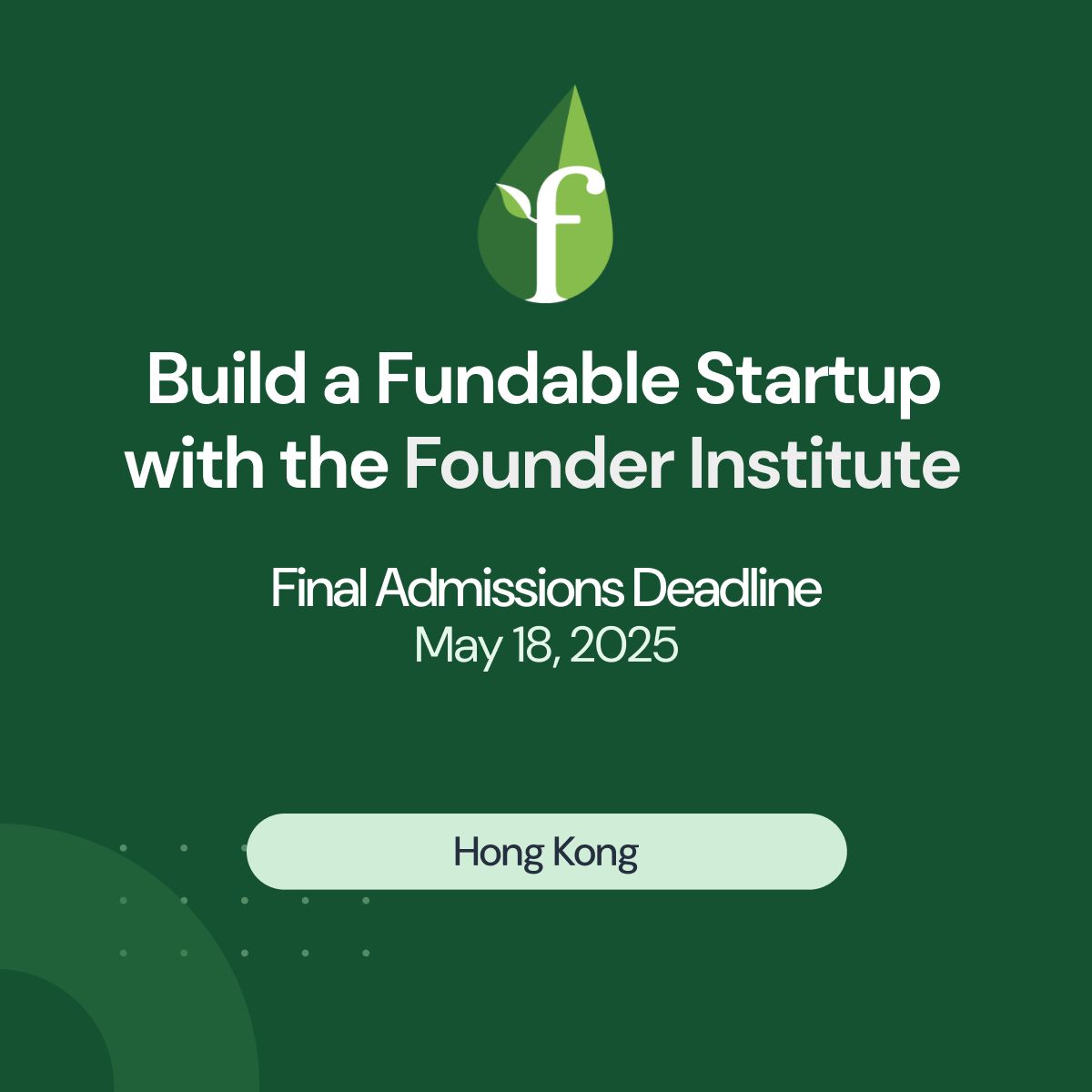 foundinghk's tweet image. Apply today to the 2025 @founding Core Program if you want to build something that will have an impact in the world!

Sign up at fi.co/hong-kong

Enjoy also specialized sessions in the field of #AI, #Fintech or #Web3: 
FI AI ASEAN 
FI Fintech ASEAN
FI Web3 ASEAN @fihkweb3