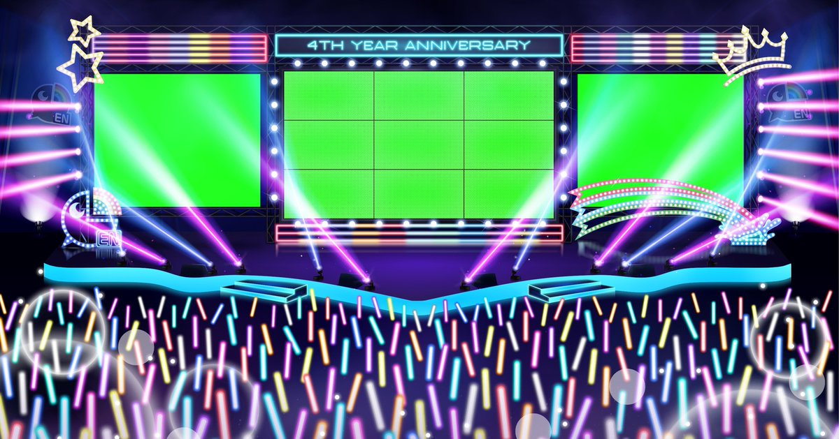 Happy 4th Anniversary!!! 🎉🎉 #NIJISANJI_EN 

Thank you for having me doing the BG for this #fanproject 🥰 Please go watch, like and comment

i'm so proud of the team. it's all coming out so nice. 
Looking forward for the next project. 🥰

#anniversary #backgroundart #stage