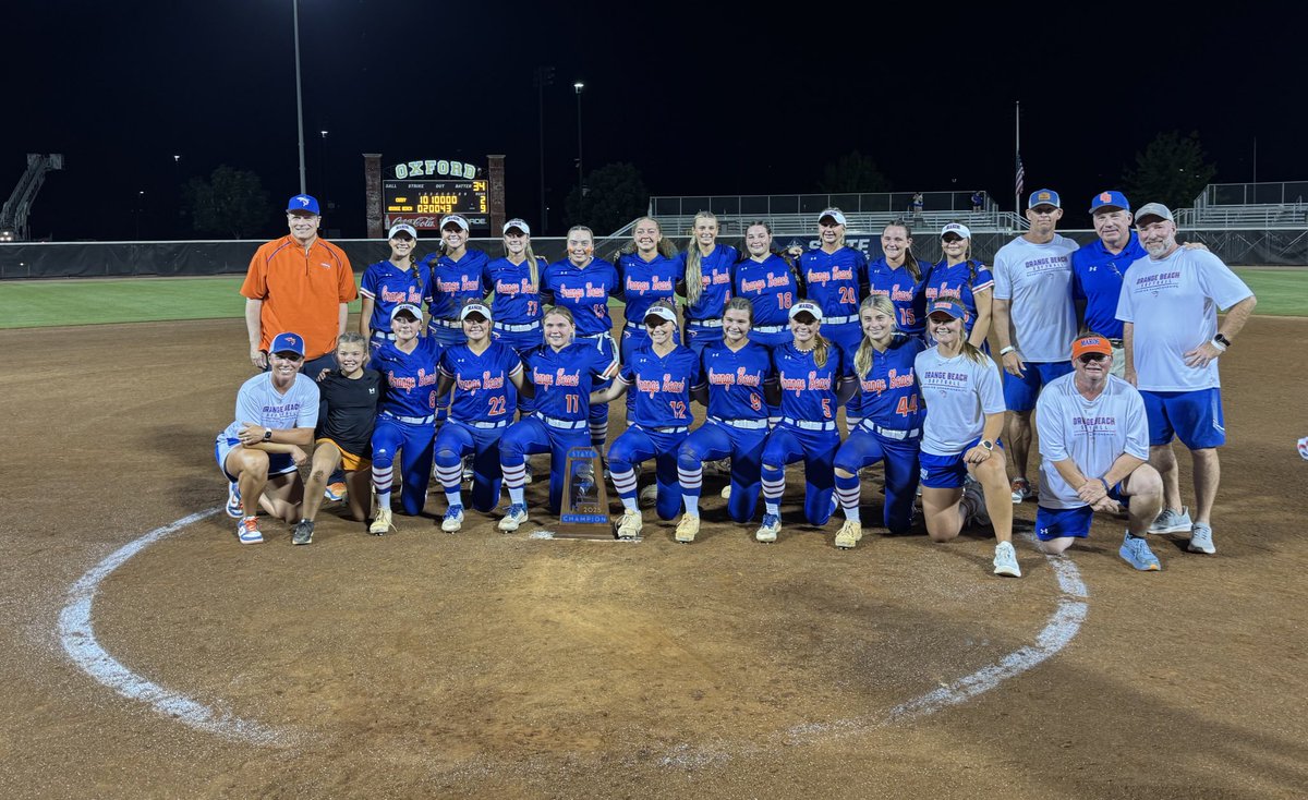 Kyle Parmley 🥎 (@kyleparmley) on Twitter photo FINAL: Orange Beach 9, Curry 2
<a href="/oba_softball/">Orange Beach Softball</a> wins it. Again. 5 in a row.
What a run. FINAL: Orange Beach 9, Curry 2
<a href="/oba_softball/">Orange Beach Softball</a> wins it. Again. 5 in a row.
What a run.