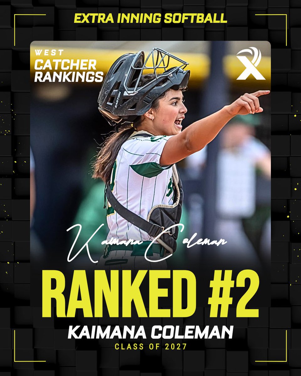Kaimana Coleman (@kaimana2027) on Twitter photo Thank you <a href="/ExtraInningSB/">EXTRA INNING SOFTBALL</a> for ranking me #2 on the western region! I am really grateful to be playing with such a great team <a href="/BreakersKeusch/">Breakers Labs - Keusch/Guzman 16u</a> !
<a href="/BreakersKeusch/">Breakers Labs - Keusch/Guzman 16u</a> <a href="/ExtraInningSB/">EXTRA INNING SOFTBALL</a> <a href="/ondecksoftball/">OnDeck Softball 🥎</a> <a href="/PGFnetwork/">PGF</a>
<a href="/CoastRecruits/">Coast 2 Coast Recruits</a> <a href="/IHartFastpitch/">I❤️Fastpitch</a> <a href="/los_stuff/">Carlos Arias</a> <a href="/ODM_Testing/">ODM® Testing</a> <a href="/LegacyLegendsS1/">Legacy & Legends Softball</a> Thank you <a href="/ExtraInningSB/">EXTRA INNING SOFTBALL</a> for ranking me #2 on the western region! I am really grateful to be playing with such a great team <a href="/BreakersKeusch/">Breakers Labs - Keusch/Guzman 16u</a> !
<a href="/BreakersKeusch/">Breakers Labs - Keusch/Guzman 16u</a> <a href="/ExtraInningSB/">EXTRA INNING SOFTBALL</a> <a href="/ondecksoftball/">OnDeck Softball 🥎</a> <a href="/PGFnetwork/">PGF</a>
<a href="/CoastRecruits/">Coast 2 Coast Recruits</a> <a href="/IHartFastpitch/">I❤️Fastpitch</a> <a href="/los_stuff/">Carlos Arias</a> <a href="/ODM_Testing/">ODM® Testing</a> <a href="/LegacyLegendsS1/">Legacy & Legends Softball</a>