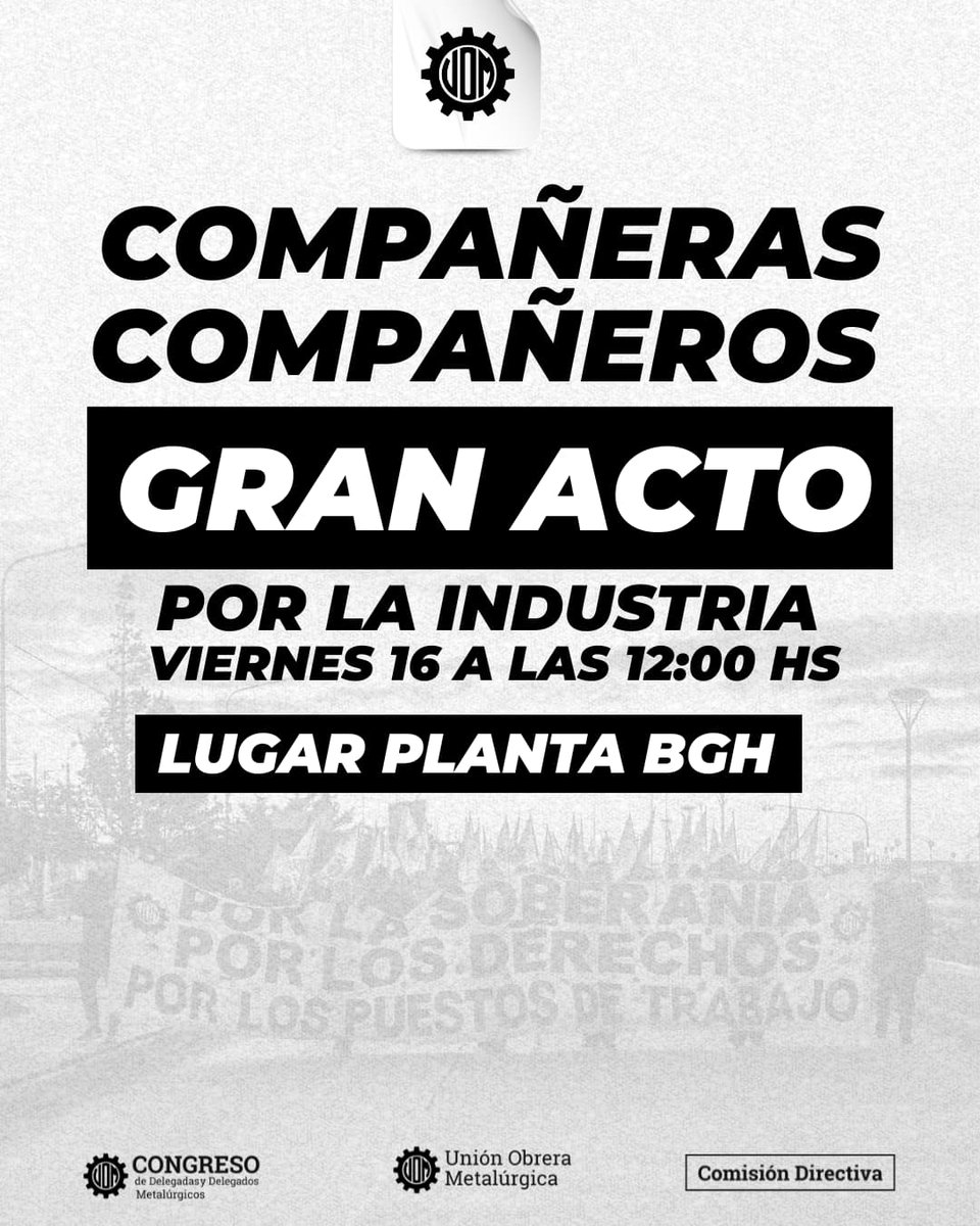 UNIDAD DE LOS TRABAJADORES Y AL QUE NO LE GUSTA SE JODE...SE JODE!!!🤜🏻⚙️🤛🏻