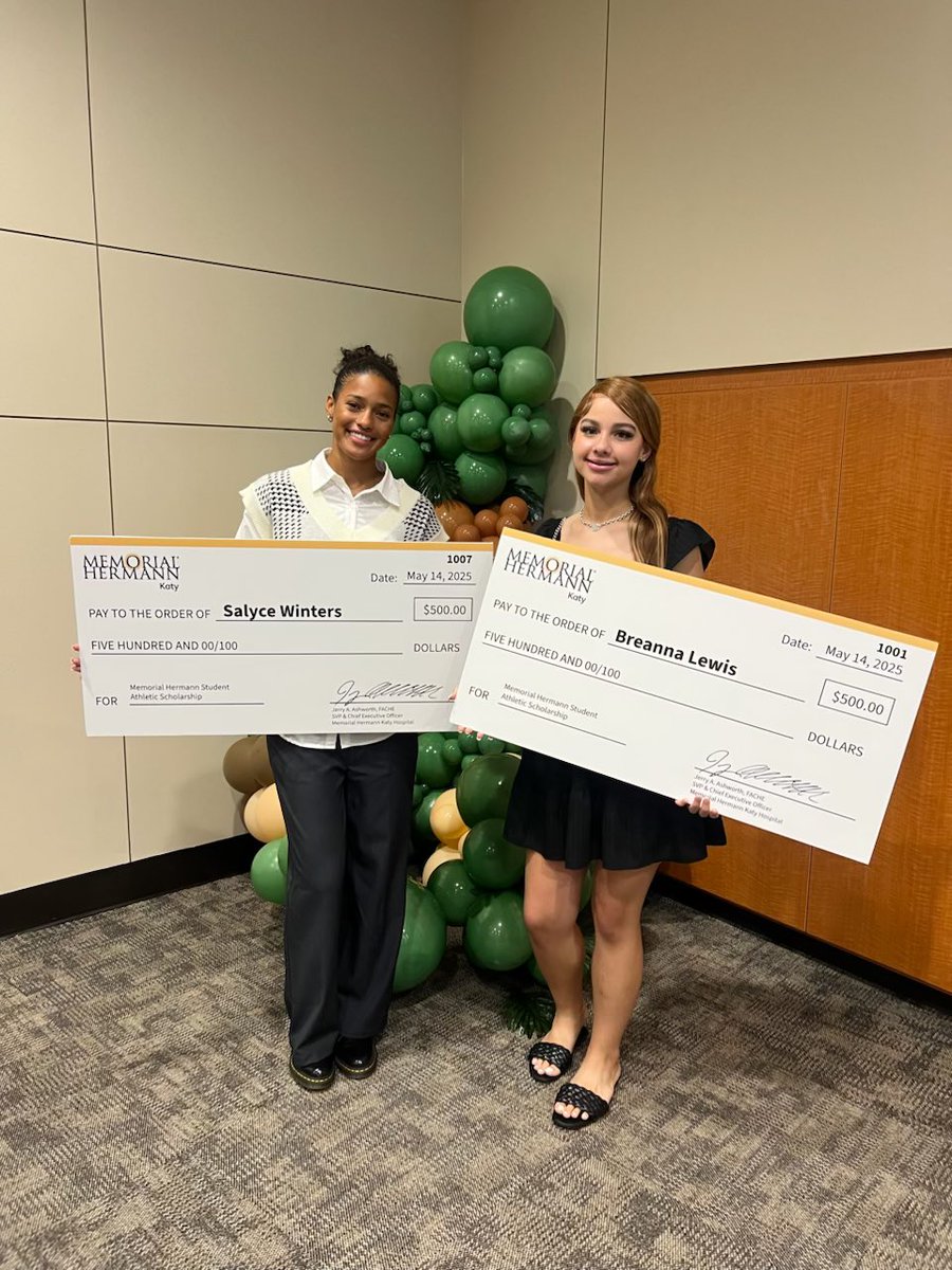 Paetow Sports Medicine (@paetowsportsmed) on Twitter photo Big cheers for <a href="/salyce_winters/">salyce winters</a> ! Last night, we got to celebrate her and fellow Katy ISD Senior Student ATs as they earned the Memorial Hermann Sports Medicine Scholarship!
Way to go, Salyce — your hard work, heart, and hustle never go unnoticed. We’re so proud of you! Big cheers for <a href="/salyce_winters/">salyce winters</a> ! Last night, we got to celebrate her and fellow Katy ISD Senior Student ATs as they earned the Memorial Hermann Sports Medicine Scholarship!
Way to go, Salyce — your hard work, heart, and hustle never go unnoticed. We’re so proud of you!
