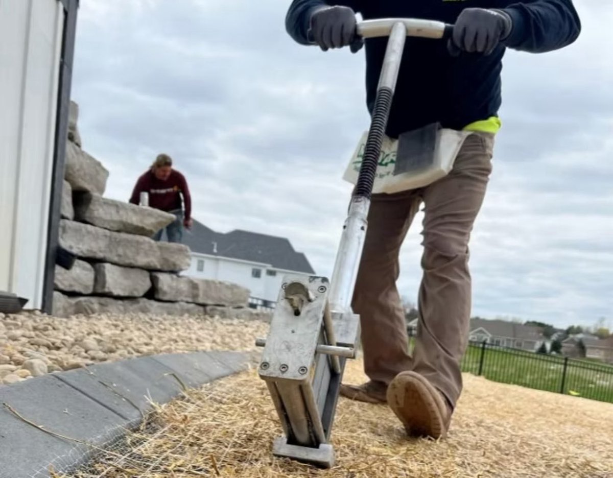 staplewasp's tweet photo. Short on crew? You’re not alone. Labor is tight, but the Staple Wasp helps you do more with less—faster installs, less fatigue, and more ground covered with fewer hands. Work smart. Use the Wasp. #ErosionControl #Landscaping #LaborShortage” https://t.co/t4Nq9NTOvg