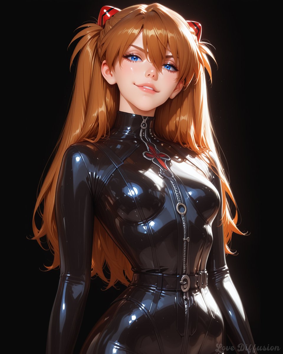 LoveDiffusion_'s tweet photo. Just try to keep up, baka. 😈

#AsukaLangley #LatexLust #Evangelion #RedQueen #AnimeSeduction #Bodysuit #SensualStrength #Waifu #NeonGenesis #AIartwork https://t.co/lfXmNT47E1
