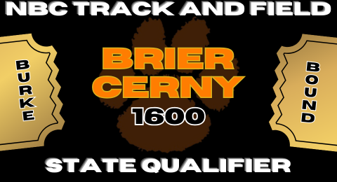 NbcTrack's tweet image. State Qualifier
Brier Cerny
1600 M Run
1st Place 4:44