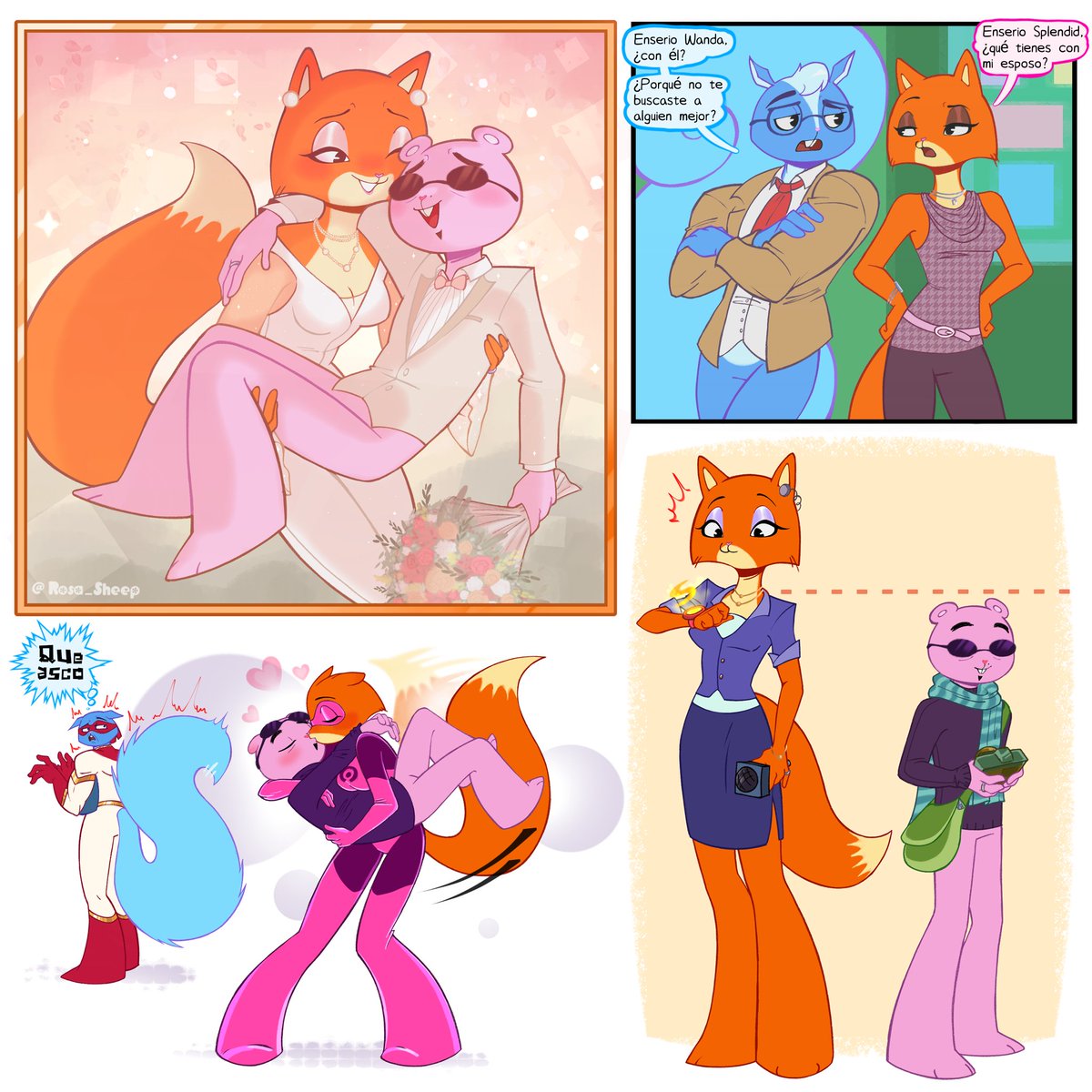 Rosa_Sheep's tweet photo. 💐•♡°•🌷Cónyuges🌷•°♡•💐
#Happytreefriends #TheMole #WonderWanda #Splendid https://t.co/VdOLPJ047T