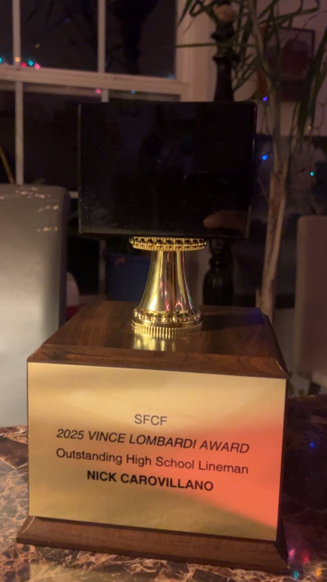 Nick Caro (@nickcaro78) on Twitter photo I’m honored and blessed to have received the Vince Lombardi award. Thank you to my coaches for giving me this opportunity couldn’t be here without them. I love boro football and there’s no other place I rather be.<a href="/FBHSathletics/">Freehold Athletics</a> <a href="/fbhsfootball/">Freehold Boro HS Football</a> I’m honored and blessed to have received the Vince Lombardi award. Thank you to my coaches for giving me this opportunity couldn’t be here without them. I love boro football and there’s no other place I rather be.<a href="/FBHSathletics/">Freehold Athletics</a> <a href="/fbhsfootball/">Freehold Boro HS Football</a>