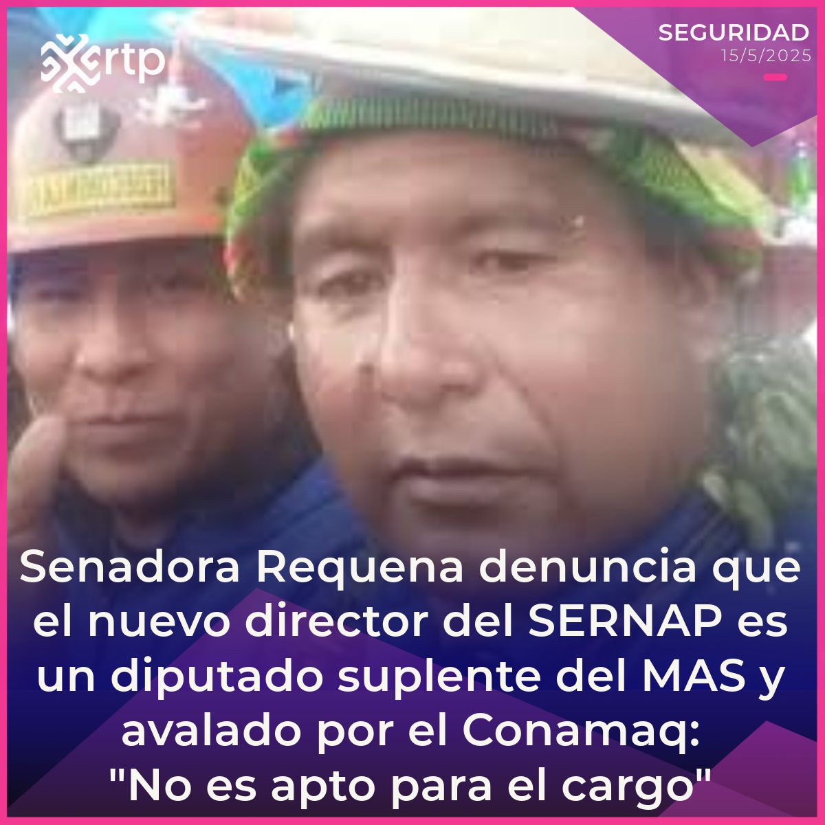 rtp_bolivia's tweet photo. #RTPInforma
🌳🚫La senadora Cecilia Requena, de Comunidad Ciudadana, denunció que el diputado suplente del MAS Idelfonso Canaza fue posesionado la mañana de este jueves como director del Servicio Nacional de Áreas Protegidas (#SERNAP), por recomendación del #Conamaq.
👉Lee la nota completa en el enlace:
https://t.co/HN0pwOB4MA