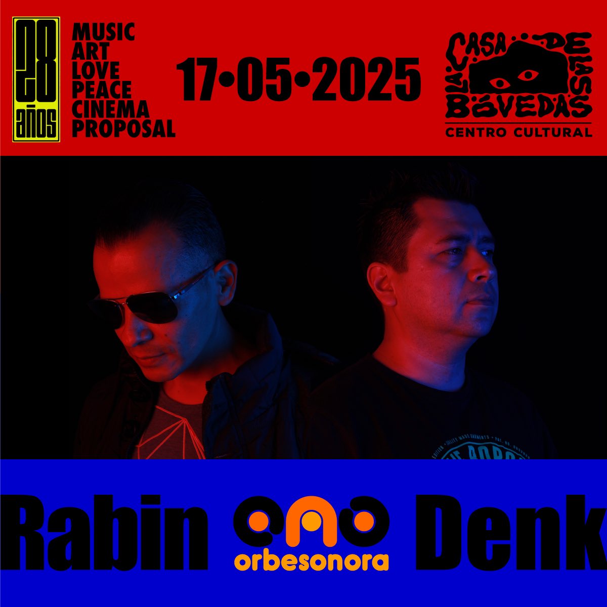 Bóvedas presenta: Rabin + Denk by Orbesonora
.
Nos vemos el sábado en <a href="/bovedas/">Bóvedas</a> para tener una noche de baile hipnótico 
.
Flyer: <a href="/gchinchilla/">Gustavo A Chinchilla</a> / <a href="/Orbesonora/">Orbesonora</a> Media Graphics