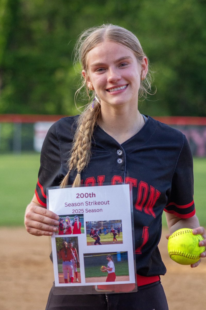 RilyCobler's tweet photo. Spent my senior night with the best people, winning 3-1, and hitting 200 strikeouts for my senior season. So blessed. 

1 strikeout away from 600 career 👀 https://t.co/Z6N232dmSA