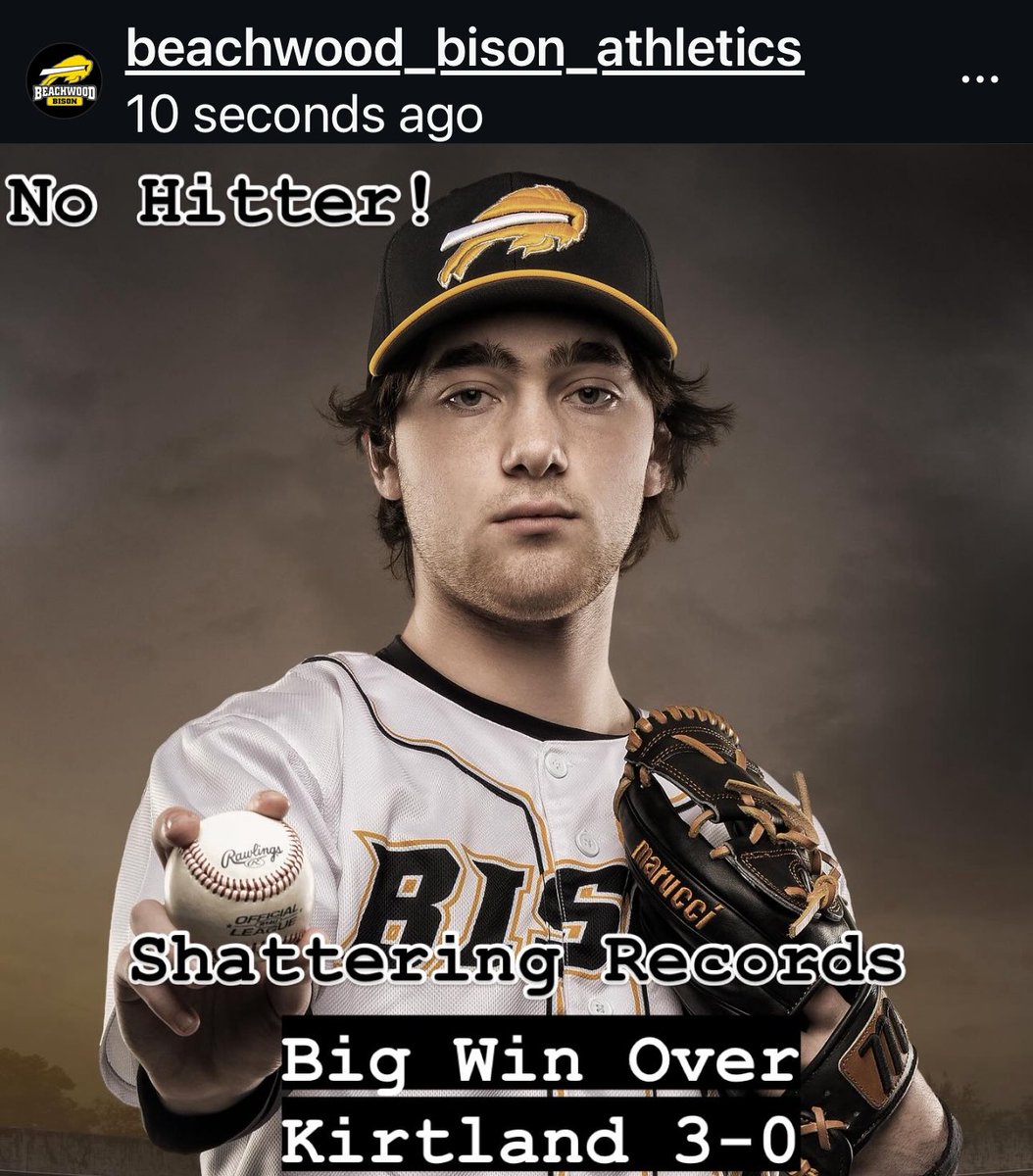 Josh Rosenblitt was unhittable tonight!
Threw a no-hitter with 15 Ks as he led the Bison to a 3-0 win over Kirtland.
Absolutely dominant. Simply incredible.
#NoHitter #BisonBaseball #LightsOut #AceStatus