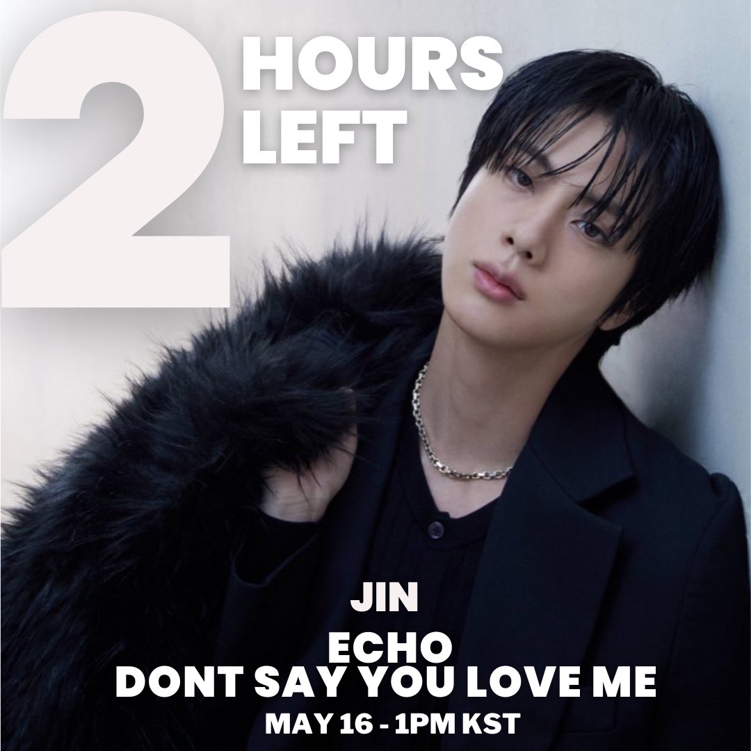 Jin JIN ECHO Don't Say You Love Me Tシャツ L Releases Second Solo