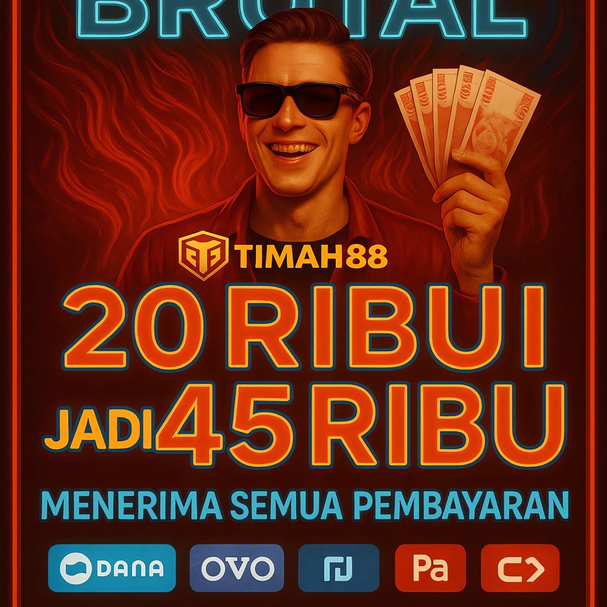Cs01Timah's tweet photo. #Timah88 Slot Gacor! 🎰
Bonus 20+25 langsung cair! 💸
Cuma deposit 20rb → dapet 25rb
Modal kecil, peluang menang besar! 🔥
Slot gacor: Pragmatic, PG Soft, Habanero
Daftar cepat, WD kilat, CS 24 jam!
Langsung gas bosku! 💥
 Main sekarang di #Timah88! https://t.co/EeH59w5esW