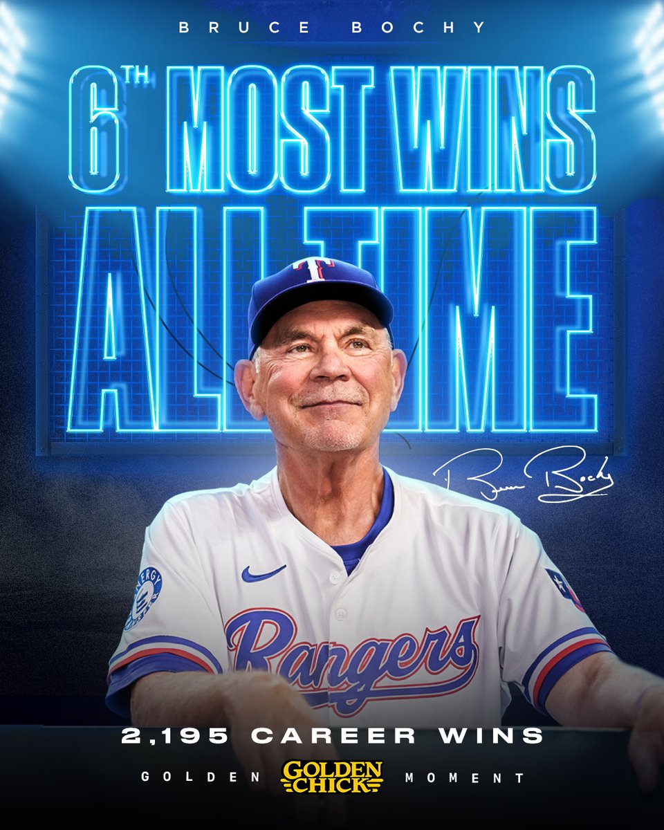 Rangers's tweet photo. Continuing to move up the all-time ranks.

Congrats, Boch! #AllForTX https://t.co/pGvcgjGXZP