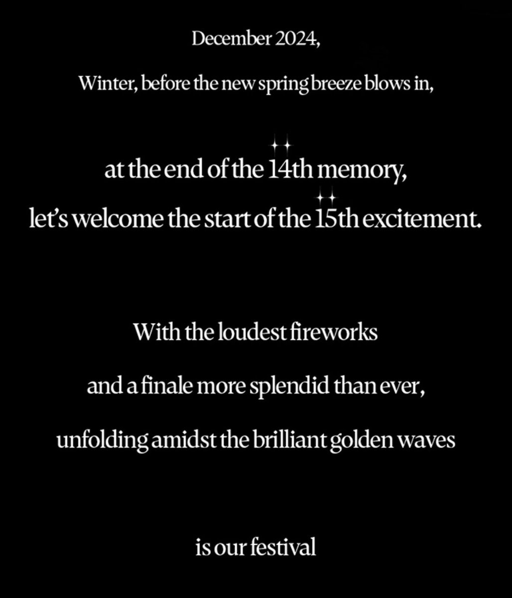 ifntinfo's tweet photo. "Limited Edition" Concert Intro
열네 번째 추억의 끝에서
함께 맞이하는 열다섯 번째 설렘의 시작
At the end of the 14th memory
Let's welcome the start of the 15th excitement

"Limited Edition" Movie Intro
15번째 설렘의 또 다른 시작
Another start of the 15th excitement

#인피니트 💛