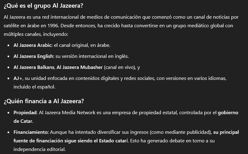 Gordos les traigo investigación periodística. Las locas del transfeminismo palestino son del grupo AJPLUS global.ajplus.net/espanol
Una plataforma digital del grupo de medios Al Jazeera, creado y financiado por el gobierno de Catar. La guerra cultural islámica es económica.
