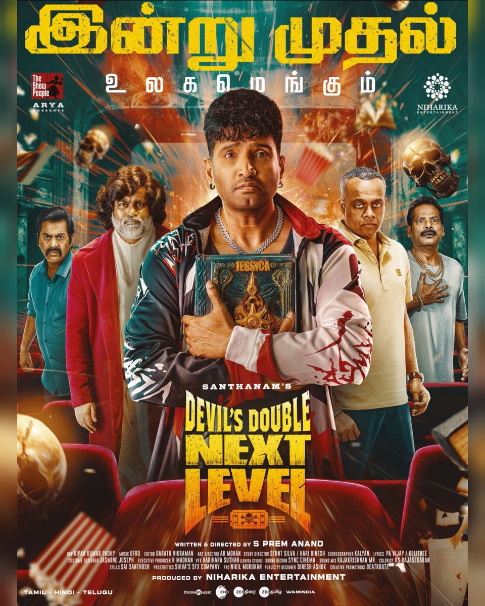 Kowsik_Santa_fc's tweet photo. இன்று முதல் 🤩🥳💥 

@iamsanthanam #DevilsDoubleNextLevel #DevilsDoubleNextLevelFDFS Waiting Heratfull Congratulations For Whole Team Biggest Blockbuster Loading🔥 https://t.co/DkFO79WSl1