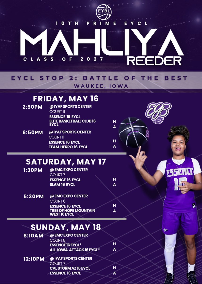 Mahliya Reeder (@mahliya_reeder1) on Twitter photo Come check me out in Iowa this weekendππ€ <a href="/EssenceGirlsBB/">Essence Girls Basketball</a> <a href="/cchs_ladycatsbb/">Camden County High School Lady Wildcats</a> <a href="/CoachShaySmith/">Shayla Smith</a> Come check me out in Iowa this weekendππ€ <a href="/EssenceGirlsBB/">Essence Girls Basketball</a> <a href="/cchs_ladycatsbb/">Camden County High School Lady Wildcats</a> <a href="/CoachShaySmith/">Shayla Smith</a>