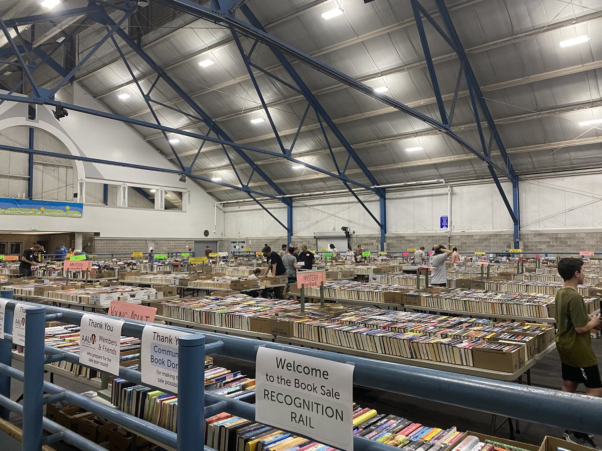 14 trucks of boxes later. Check out the <a href="/AAUW_SC/">AAUW State College</a> Used Book Sale starting Saturday!
