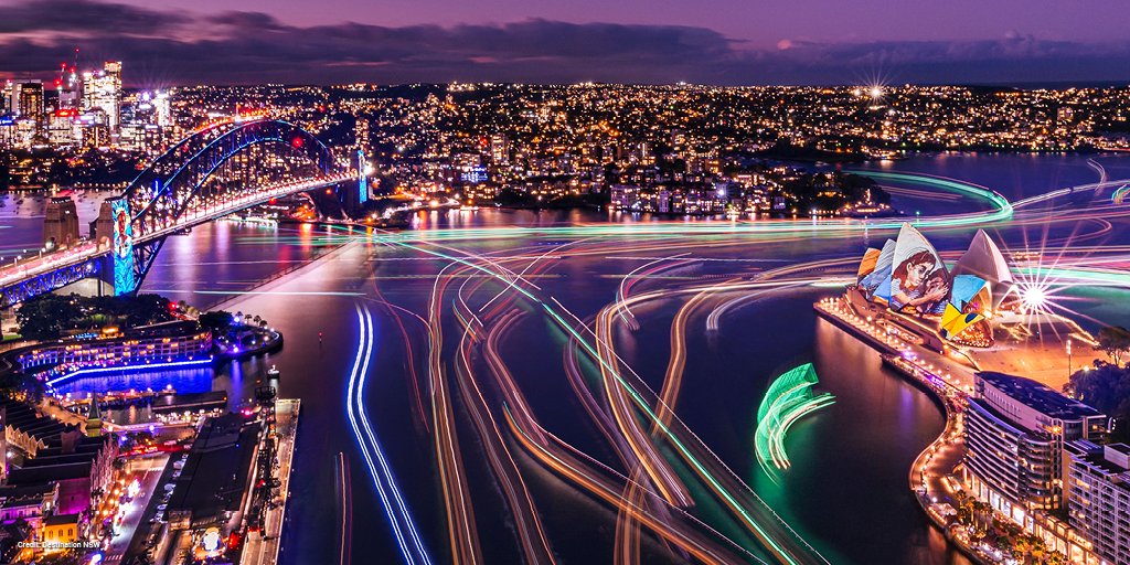 Heading to Vivid Sydney from 23 May to 14 June?

Extra metro services run on Friday, Saturday and Sunday nights during Vivid Sydney.

All City metro stations are a short walk from the Vivid light zones.

Plan your trip at transportnsw.info/vivid-sydney