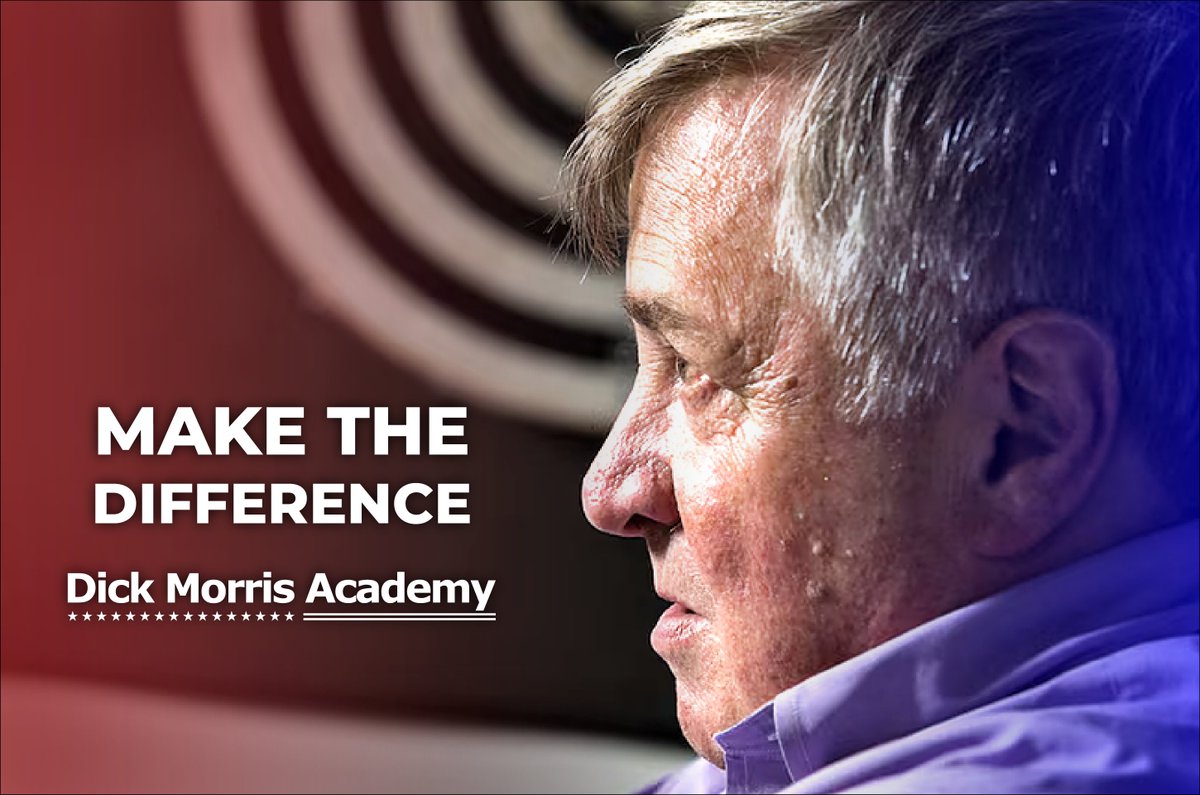 Make the difference in your political journey with Dick Morris Academy.

Founded by the legendary political consultant, advisor to Democrat Bill Clinton &amp; Republican Donald Trump.

Join now and learn from the legend.