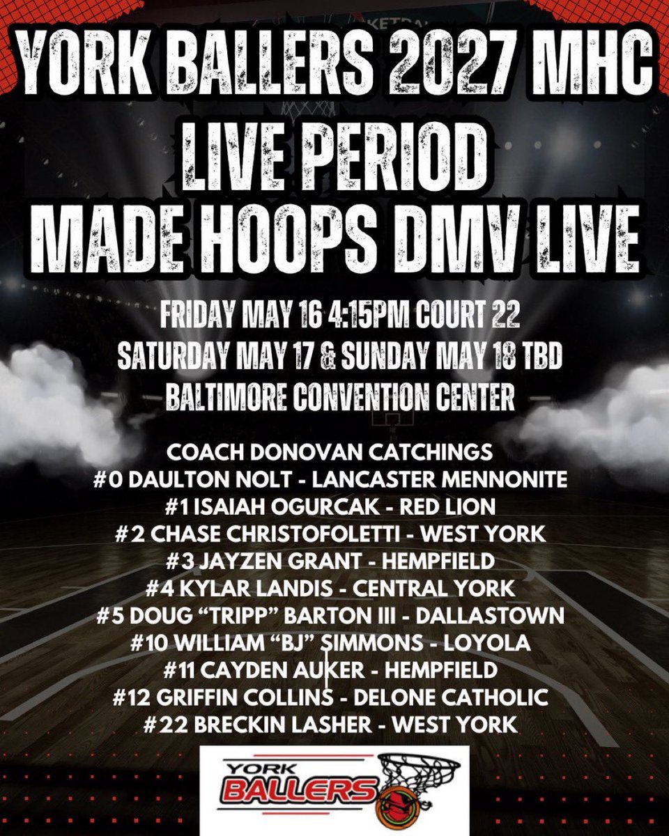 Chase Cristofoletti (@chasefoletti2) on Twitter photo Going to be at <a href="/madehoops/">MADE Hoops</a> DMV Live this weekend first game Friday 4:15 court 22 <a href="/yorkballers/">York Ballers Inc #TeamEastBay</a> #letsgo Going to be at <a href="/madehoops/">MADE Hoops</a> DMV Live this weekend first game Friday 4:15 court 22 <a href="/yorkballers/">York Ballers Inc #TeamEastBay</a> #letsgo