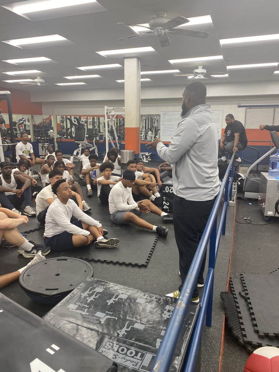 Thank you <a href="/Coach_D_Johnson/">Davon Johnson</a> of <a href="/McDaniel_FB/">McDaniel College Football</a> for stopping in to speak to our guys this week