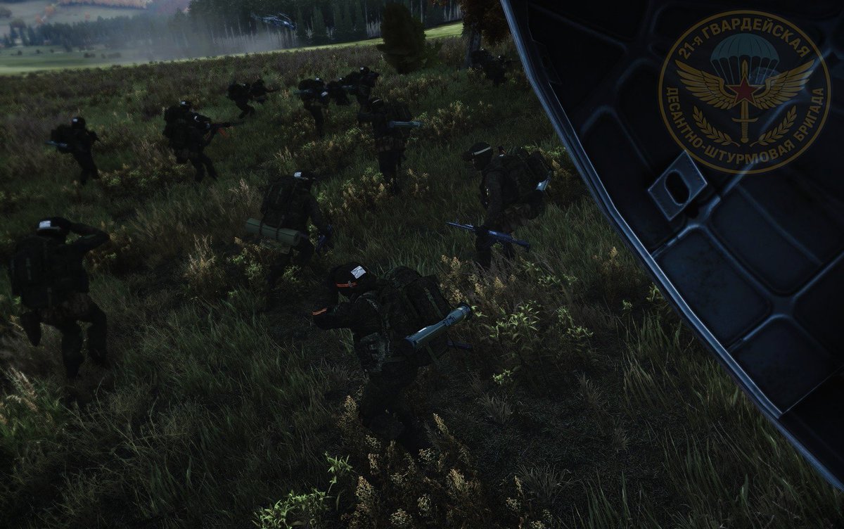 21stGuardsAir's tweet photo. 🚁Some images released from the initial phase of Оperation Северный Скок to secure Vybor Airport on the Northeast side were released by the Russian MOD, even showing one of the 2 Mi-8's shot down during the air assault #Arma3 #Chernarus #GreenSeaConflict https://t.co/3rdzimmGzn
