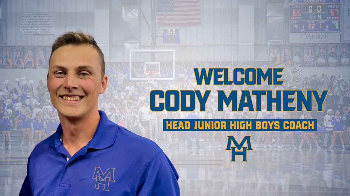 Bomber Nation! Help us welcome our new Junior Boys Head Coach, Cody Matheny! 

#OneBomber | ✈️