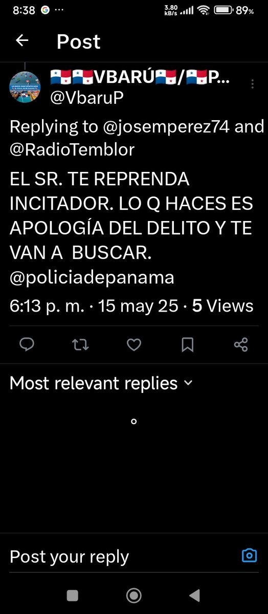 PUEBLO PANAMEÑO A NIVEL NACIONAL TIENES DERECHO A  DEFENDER NUESTRA🇵🇦 POR LAS REPRESIONES QUE A HECHO EL GOBIERNO EN 22☀️POR LA LEY DE LA💀462 ES PARA HACER MAS RICO A LOS MILLONARIOS EN ESOS 2🏦🕋A PUNTA DE INTERESES LA🗽DE EXPRESIÓN ES 1 DERECHO HACE 2 HORAS ME AMENAZARON