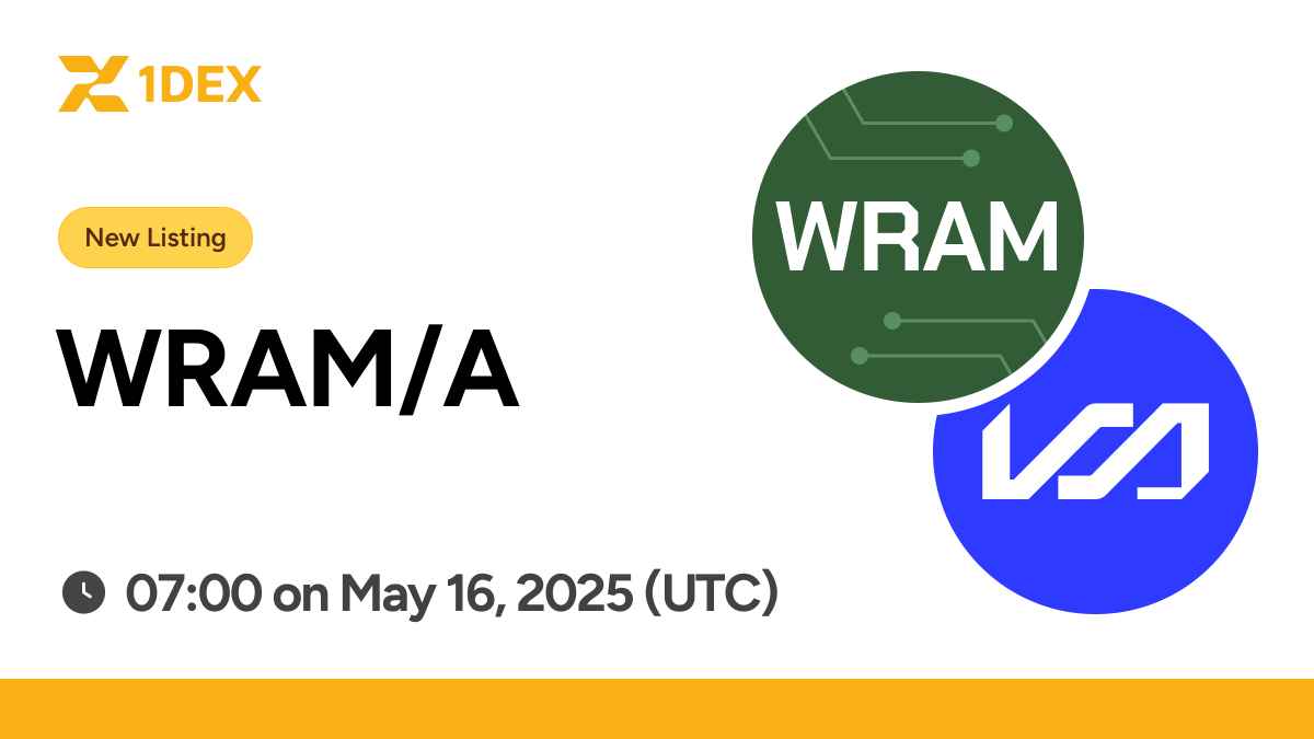 1DEX_COM's tweet photo. 🚀 https://t.co/V3Q6YnasKf launches XSAT and WRAM
🔥 The trading pair: XSAT/A、WRAM/A
📅 Trading Live: May 16, 2025, 07:00 (UTC)
#XSAT #WRAM #NewListing https://t.co/b5sd33nGcB