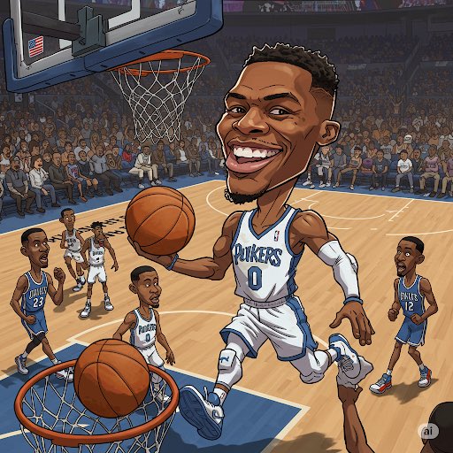 TrendzyVideos's tweet image. Westbrook’s triple-double tonight was so casual, I thought he was just doing chores. #Westbrook #StatMachine