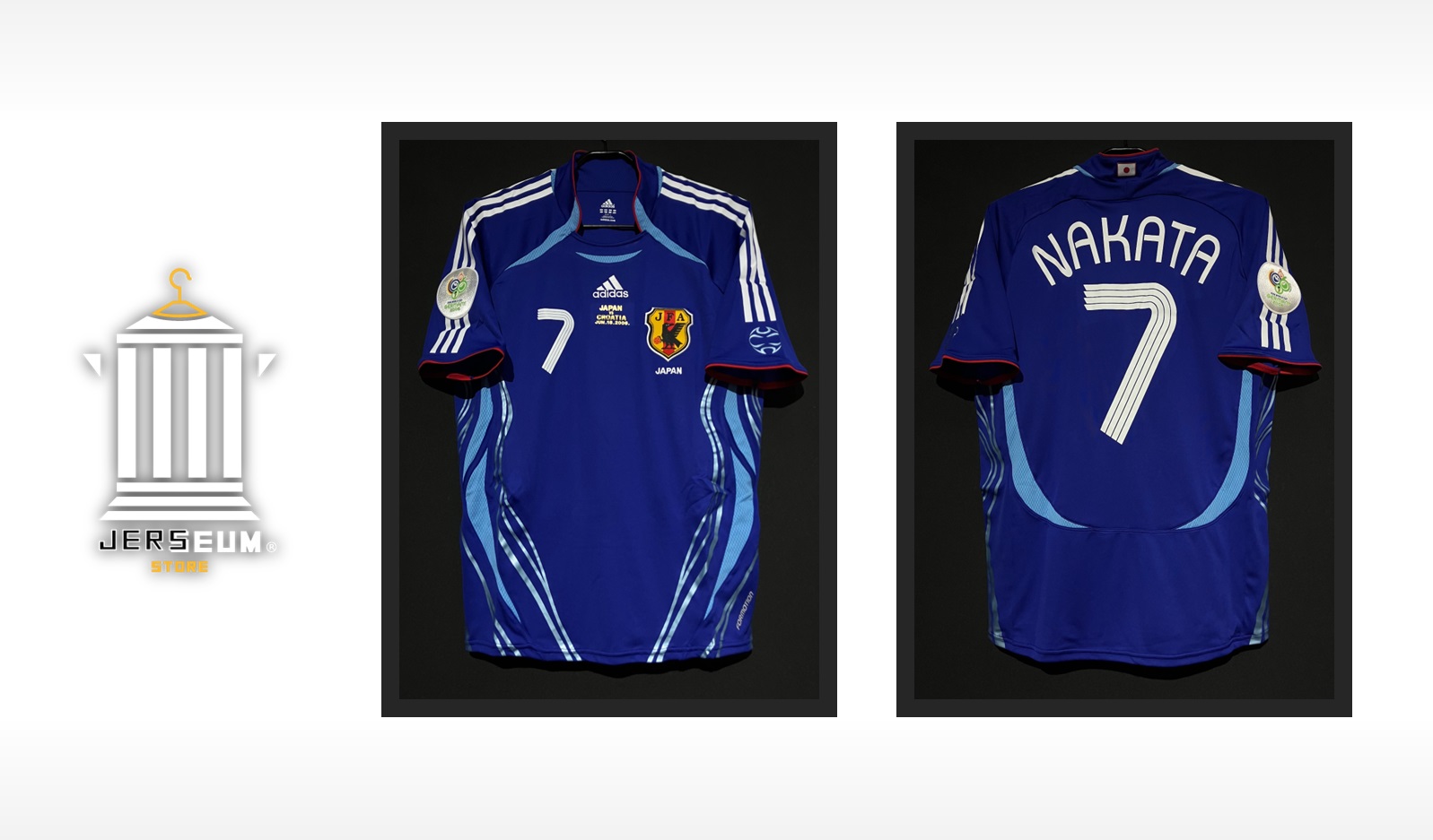 中田英寿 NAKATA 7 日本代表ユニフォーム JFA OFFICIAL M 日本代表 サッカーユニフォーム SIZE M ブルー 【7】中田英寿
