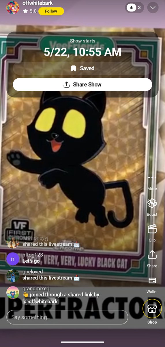 GrandMixerJ (@grandmxrj) on Twitter photo <a href="/OFFWHITEBARK/">Riley Barker</a> <a href="/VeeFriendsCards/">VeeFriends Cards</a> <a href="/veefriends/">VeeFriends 📍NSCC Booth #551</a> <a href="/Topps/">Topps</a> Fricken amazing legend 👌👌
Can't wait to watch and have some fun. <a href="/OFFWHITEBARK/">Riley Barker</a> <a href="/VeeFriendsCards/">VeeFriends Cards</a> <a href="/veefriends/">VeeFriends 📍NSCC Booth #551</a> <a href="/Topps/">Topps</a> Fricken amazing legend 👌👌
Can't wait to watch and have some fun.