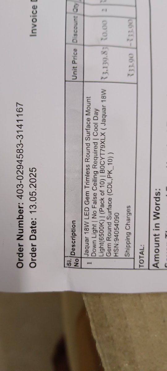 SkmsMohan's tweet photo. @amazonIN: Hi Team, 
May I know why amazon is sharing a different product to customer when we place as per our need after searching for the model carefully and placing it when available? 
Placed an order for Jaquar 18w cool white ceiling light but received neutral white... https://t.co/pYQEydk3V4