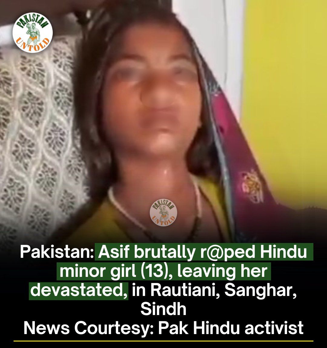 pakistan_untold's tweet photo. 13 yr old Pak Hindu kid brutally r@ped by Asif in Islamic State of Pakistan. 

No police action coz minority persecution is state sponsored in Pakistan. https://t.co/4rqZgzcNTE