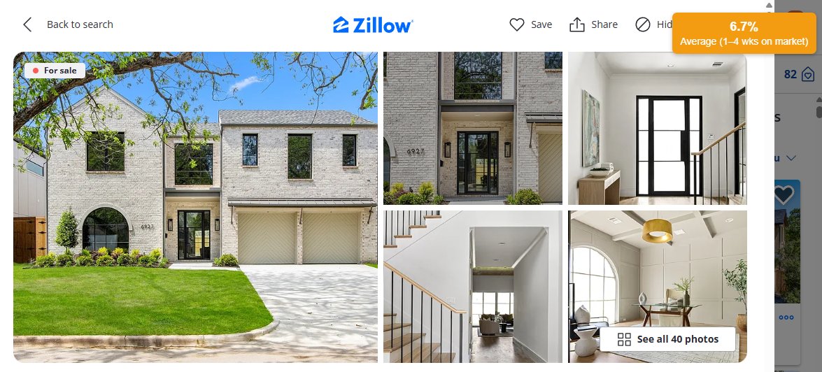 jdphil's tweet photo. @SeanODowd15 Great tip. 

I threw together a tiny Chrome extension that overlays the saves-to-views % on every Zillow listing, so the 10 % rule pops out at a glance. Happy to share the code if anyone’s interested. https://t.co/uzcB1aAFlS