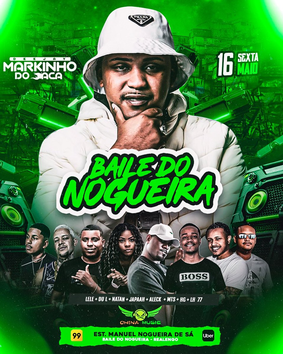🆖 BAILE DO NOGUEIRA 🆖
              APRESENTA

DJ MARKINHO DO JACA ✅
  
  EQUIPE CHINA MUSIC

DJS DO COMPLEXO ✅🔥