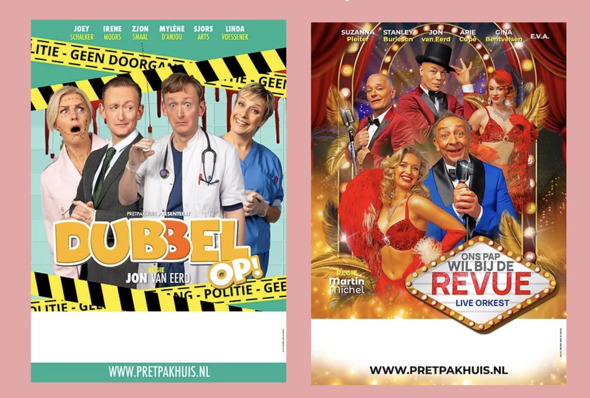 De twee té gekke producties van Jon van Eerd's Pretpakhuis staan te trappelen bij de theaters. En dan te weten dat er nog een derde aan toegevoegd gaat worden! pretpakhuis.nl