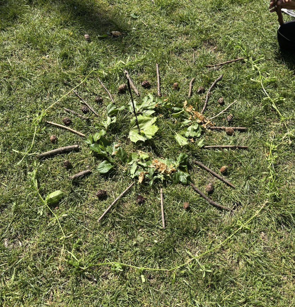 Some land art created as our P3 and P4 classes came together to learn about the UN Forum on Forests and #sdg15 life on land.

(All created without lifting or picking anything off a plant 👍) #GlobalGoals
