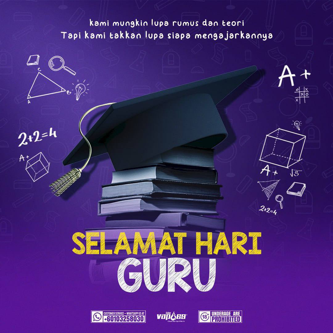 Tv69Official's tweet photo. Selamat Hari Guru! Jasa anda sentiasa berada dalam setiap langkah kami. Terima kasih, Cikgu! 👨‍🏫✏️📚 https://t.co/t8BaTCgsdU
