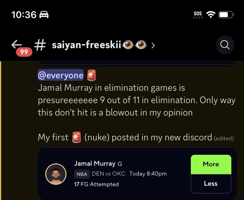 MoneySign_FresH's tweet photo. Told my discord I got a nuclear prop. 3Q push sweat free. 

Join discord for free plays. 

https://t.co/j5F1hSLn8e https://t.co/3q89vwFYNw